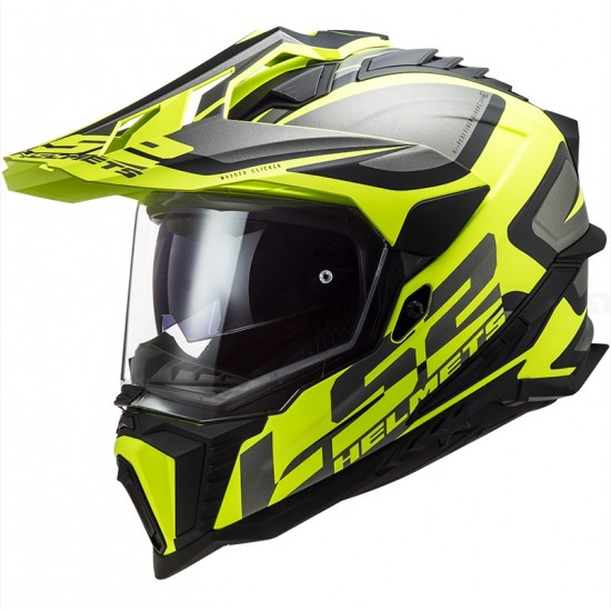 Κράνος LS2 Explorer MX701 Alter μαύρο neon κίτρινο ματ Κράνος LS2 Explorer MX701 Alter μαύρο neon κίτρινο ματ