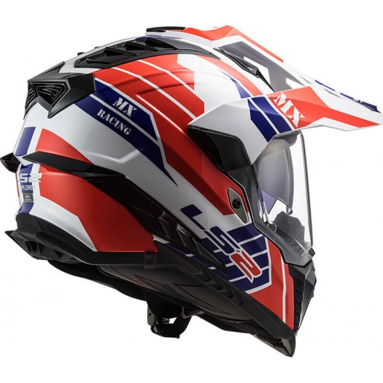 Κράνος LS2 Explorer MX701 Atlantis λευκό κόκκινο μπλε Κράνος LS2 Explorer MX701 Atlantis λευκό κόκκινο μπλε
