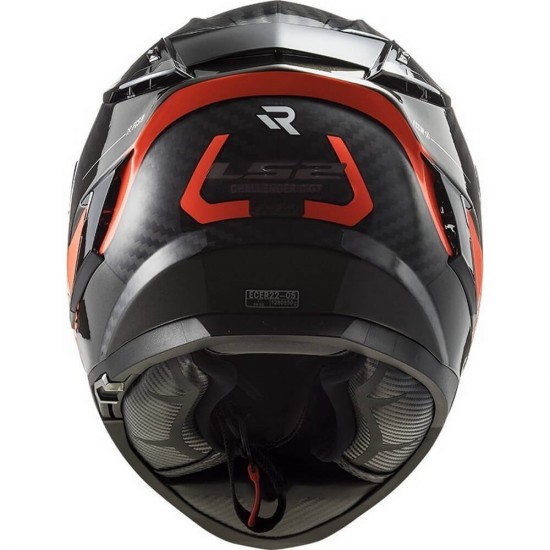 Κράνος LS2 Challenger Carbon FF327 C Alloy τιτάνιο-χρώμιο πορτοκαλί Κράνος LS2 Challenger Carbon FF327 C Alloy τιτάνιο-χρώμιο πορτοκαλί