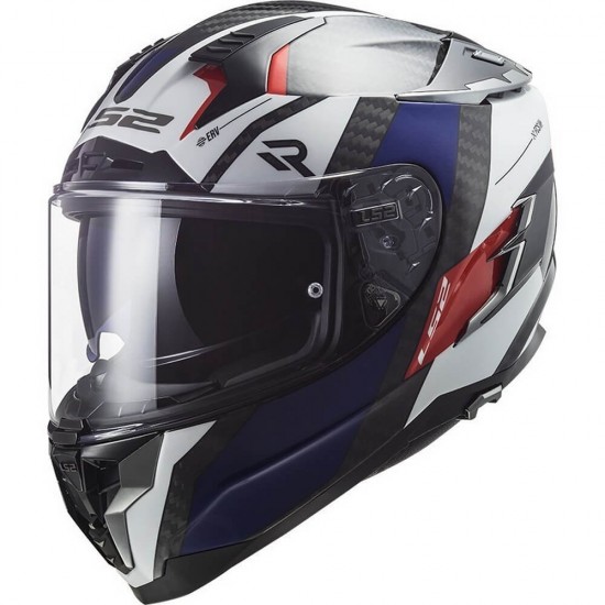 Κράνος LS2 Challenger Carbon FF327 C Alloy λευκό-μπλε-κόκκινο Κράνος LS2 Challenger Carbon FF327 C Alloy λευκό-μπλε-κόκκινο