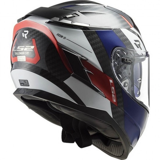 Κράνος LS2 Challenger Carbon FF327 C Alloy λευκό-μπλε-κόκκινο Κράνος LS2 Challenger Carbon FF327 C Alloy λευκό-μπλε-κόκκινο