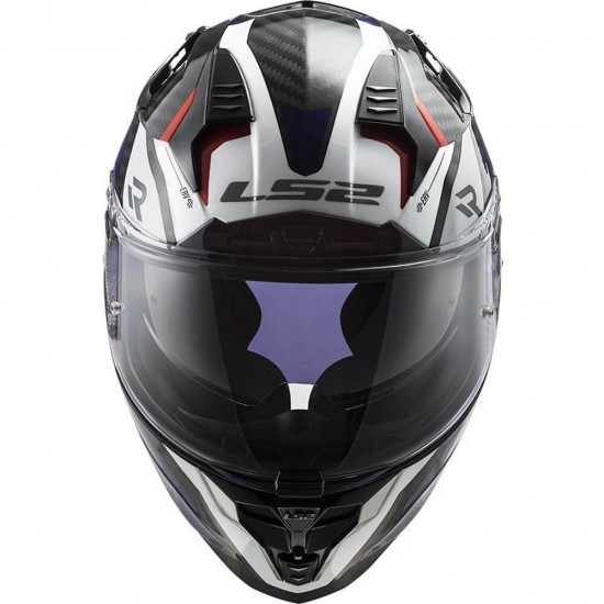 Κράνος LS2 Challenger Carbon FF327 C Alloy λευκό-μπλε-κόκκινο Κράνος LS2 Challenger Carbon FF327 C Alloy λευκό-μπλε-κόκκινο