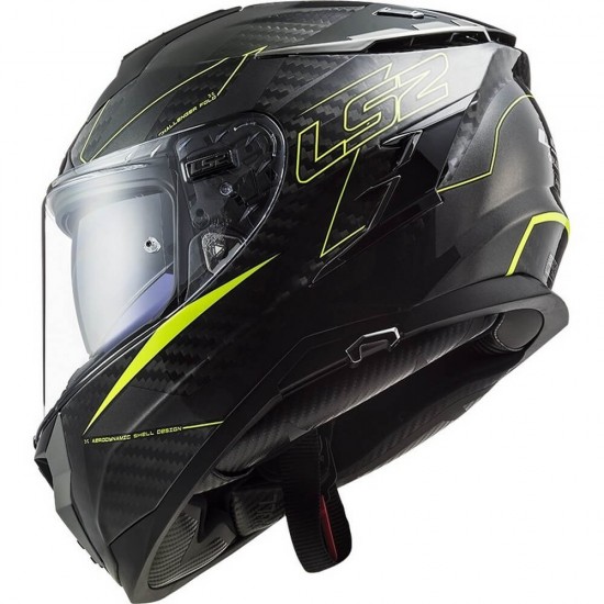Κράνος LS2 Challenger Carbon FF327 C Fold neon κίτρινο Κράνος LS2 Challenger Carbon FF327 C Fold neon κίτρινο
