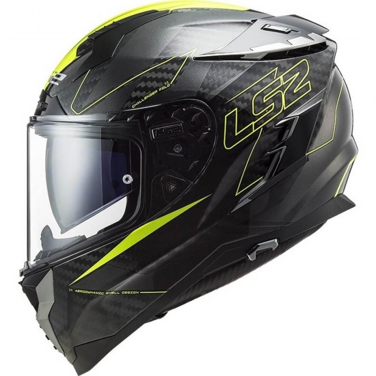 Κράνος LS2 Challenger Carbon FF327 C Fold neon κίτρινο Κράνος LS2 Challenger Carbon FF327 C Fold neon κίτρινο