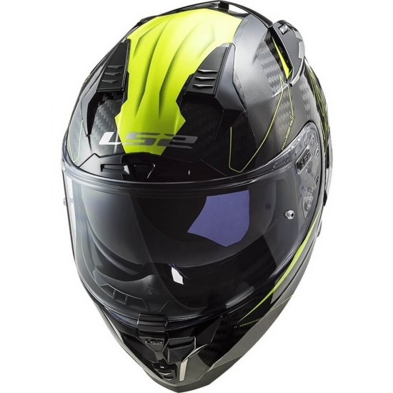 Κράνος LS2 Challenger Carbon FF327 C Fold neon κίτρινο Κράνος LS2 Challenger Carbon FF327 C Fold neon κίτρινο