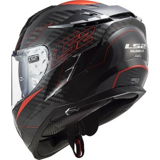Κράνος LS2 Challenger Carbon FF327 C Fold κόκκινο Κράνος LS2 Challenger Carbon FF327 C Fold κόκκινο