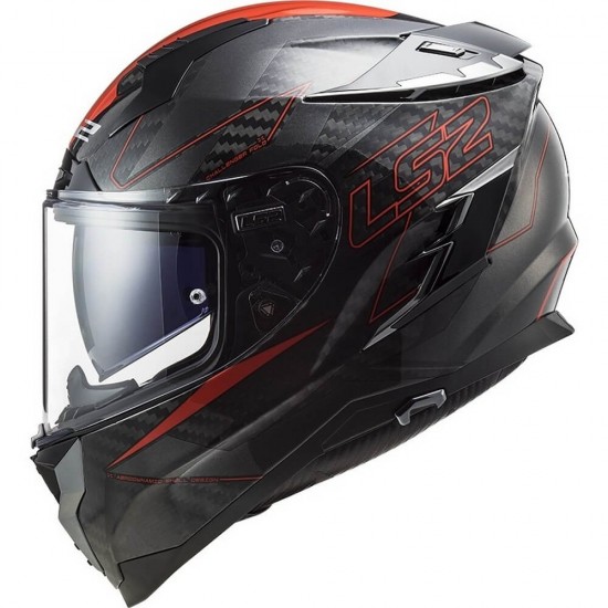 Κράνος LS2 Challenger Carbon FF327 C Fold κόκκινο Κράνος LS2 Challenger Carbon FF327 C Fold κόκκινο