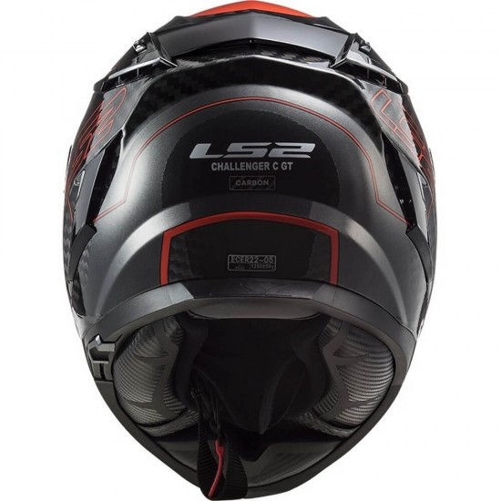 Κράνος LS2 Challenger Carbon FF327 C Fold κόκκινο Κράνος LS2 Challenger Carbon FF327 C Fold κόκκινο
