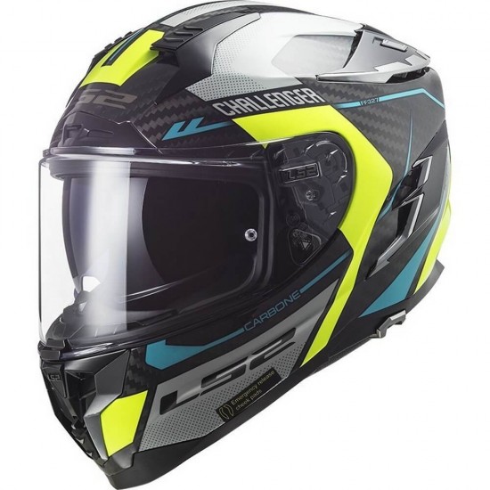 Κράνος LS2 Challenger Carbon FF327 C Thorn neon-κίτρινο Κράνος LS2 Challenger Carbon FF327 C Thorn neon-κίτρινο