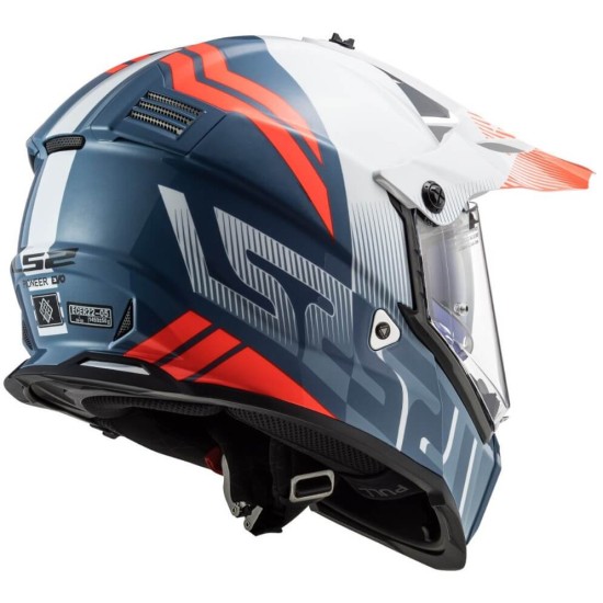 Κράνος LS2 Dual Sport MX436 Pioneer-EVO Evolve άσπρο cobalt Κράνος LS2 Dual Sport MX436 Pioneer-EVO Evolve άσπρο cobalt