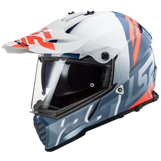 Κράνος LS2 Dual Sport MX436 Pioneer-EVO Evolve άσπρο cobalt Κράνος LS2 Dual Sport MX436 Pioneer-EVO Evolve άσπρο cobalt