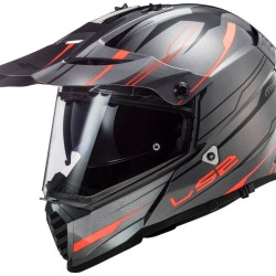 Κράνος LS2 Dual Sport  MX436 Pioneer-EVO Knight τιτάνιο fluo πορτοκαλί