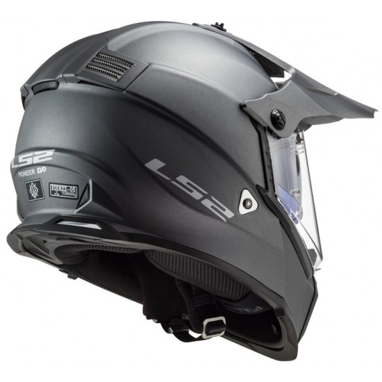 Κράνος LS2 Dual Sport MX436 Pioneer-EVO τιτάνιο ματ Κράνος LS2 Dual Sport MX436 Pioneer-EVO τιτάνιο ματ