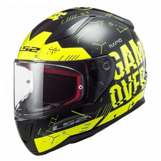Κράνος LS2 Rapid FF353 Player neon κίτρινο μαύρο Κράνος LS2 Rapid FF353 Player neon κίτρινο μαύρο