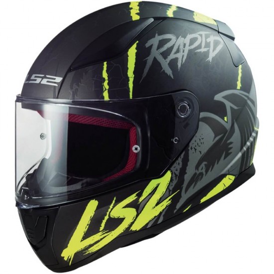 Κράνος LS2 Rapid FF353 Raven μαύρο fluo κίτρινο ματ Κράνος LS2 Rapid FF353 Raven μαύρο fluo κίτρινο ματ