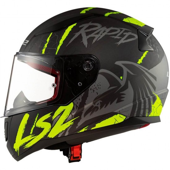 Κράνος LS2 Rapid FF353 Raven μαύρο fluo κίτρινο ματ Κράνος LS2 Rapid FF353 Raven μαύρο fluo κίτρινο ματ