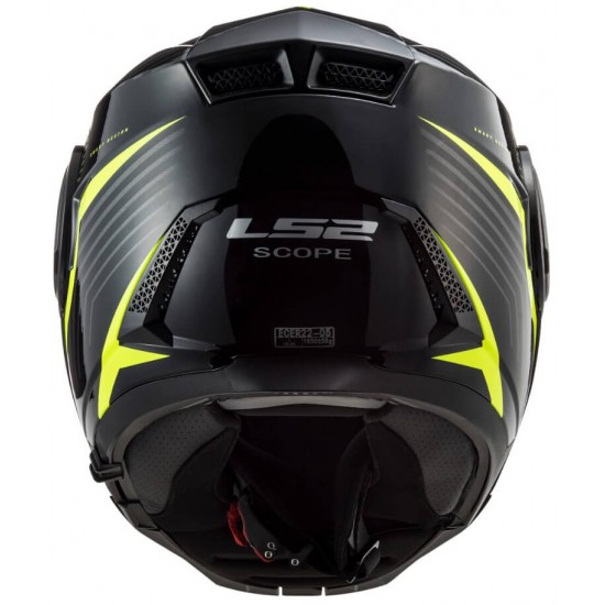 Κράνος LS2 Scope FF902 Skid μαύρο fluo κίτρινο Κράνος LS2 Scope FF902 Skid μαύρο fluo κίτρινο