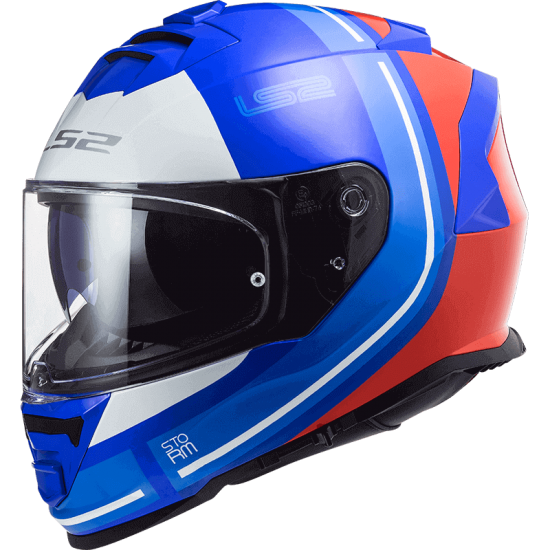 Κράνος LS2 Storm FF800 Slant μπλε κόκκινο Κράνος LS2 Storm FF800 Slant μπλε κόκκινο