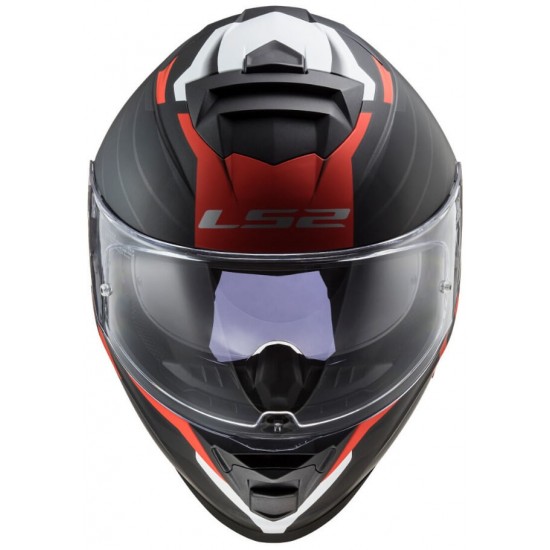 Κράνος LS2 Storm FF800 Nerve μαύρο κόκκινο ματ Κράνος LS2 Storm FF800 Nerve μαύρο κόκκινο ματ