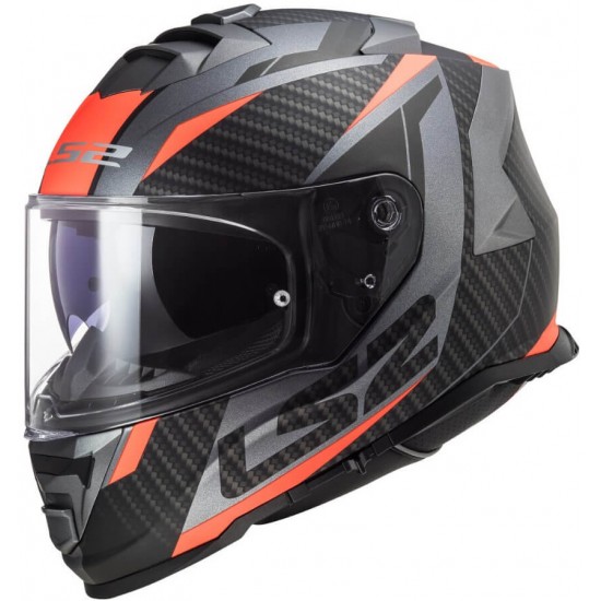 Κράνος LS2 Storm FF800 Racer τιτάνιο fluo πορτοκαλί ματ Κράνος LS2 Storm FF800 Racer τιτάνιο fluo πορτοκαλί ματ