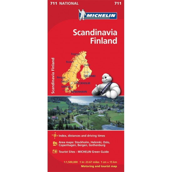 Χάρτης Σκανδιναβία - Φινλανδία Michelin road map Χάρτης Σκανδιναβία - Φινλανδία Michelin road map