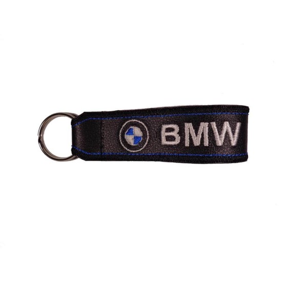 Μπρελόκ δερματίνη με λογότυπο BMW μαύρο - λευκό - μπλε Μπρελόκ δερματίνη με λογότυπο BMW μαύρο - λευκό - μπλε