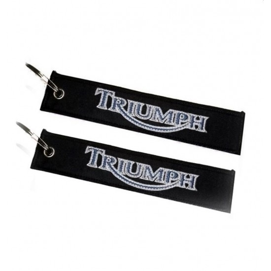 Μπρελόκ με λογότυπο Triumph μαύρο - γκρι - μπλε Μπρελόκ με λογότυπο Triumph μαύρο - γκρι - μπλε