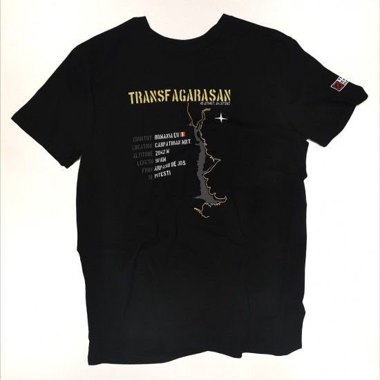 T-shirt -Ready to PASS- Transfagarasan premium μαύρο