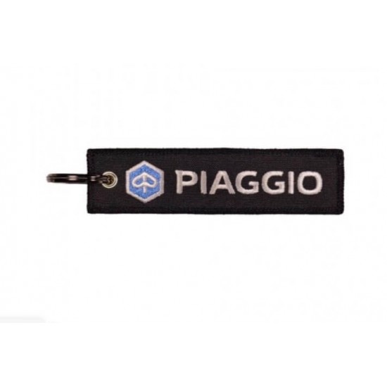 Μπρελόκ με λογότυπο Piaggio μαύρο - λευκό Μπρελόκ με λογότυπο Piaggio μαύρο - λευκό