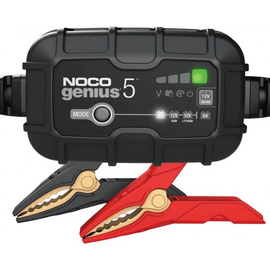 Φορτιστής-συντηρητής μπαταρίας NOCO Genius5 6V & 12V 5A Φορτιστής-συντηρητής μπαταρίας NOCO Genius5 6V & 12V 5A