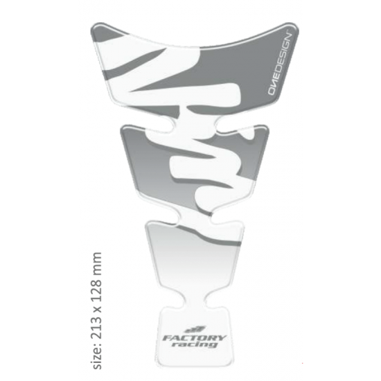 Tankpad One Design Spirit Kawasaki Ninja ασημί διάφανο Tankpad One Design Spirit Kawasaki Ninja ασημί διάφανο