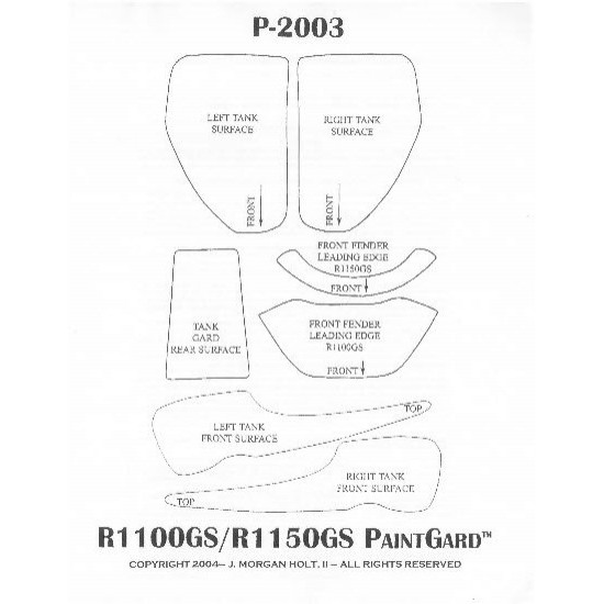 Διάφανο προστ/κό αυτ/το τεποζίτου για BMW R 1100/1150 GS