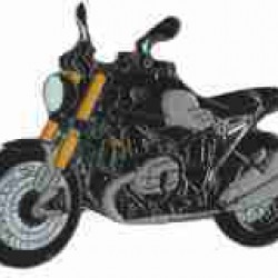 Pin (καρφίτσα) BMW R Nine T μαύρο (μπρελόκ)