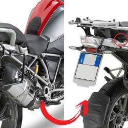 Βάσεις πλαϊνών βαλιτσών (ίσιες) rapid release GIVI BMW R 1200 GS LC 13-