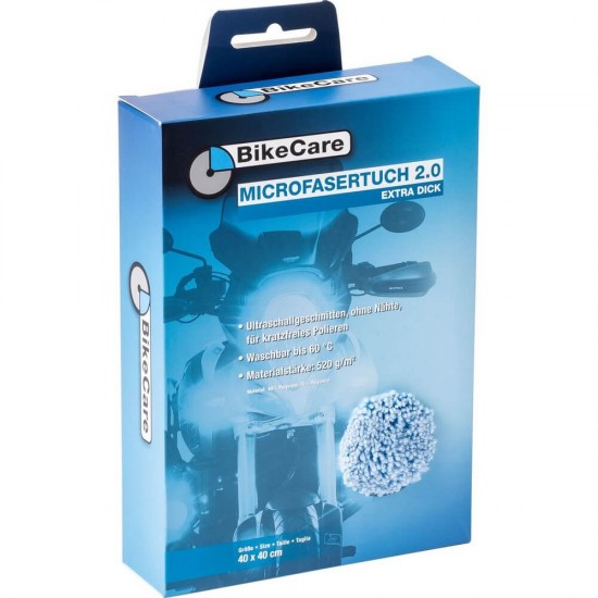Πανάκι καθαρισμού Bike Care Microfiber 2.0 ''Extra Thick'' μπλε Πανάκι καθαρισμού Bike Care Microfiber 2.0 ''Extra Thick'' μπλε