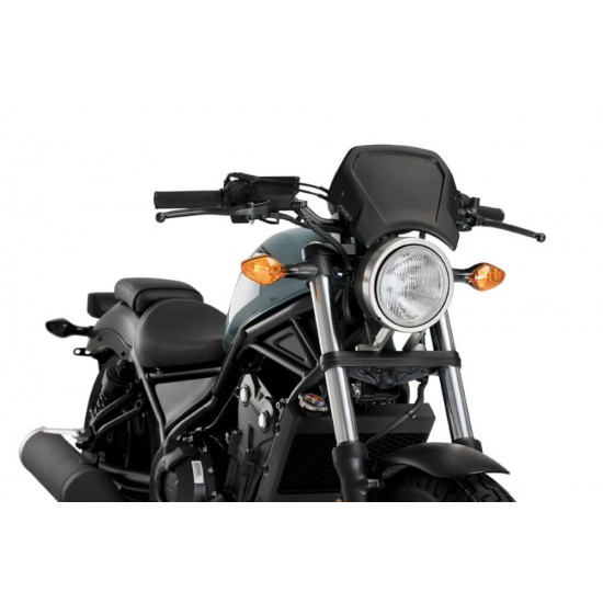 Μάσκα αλουμινίου ρετρό Puig Honda CMX 500 Rebel μαύρη Μάσκα αλουμινίου ρετρό Puig Honda CMX 500 Rebel μαύρη