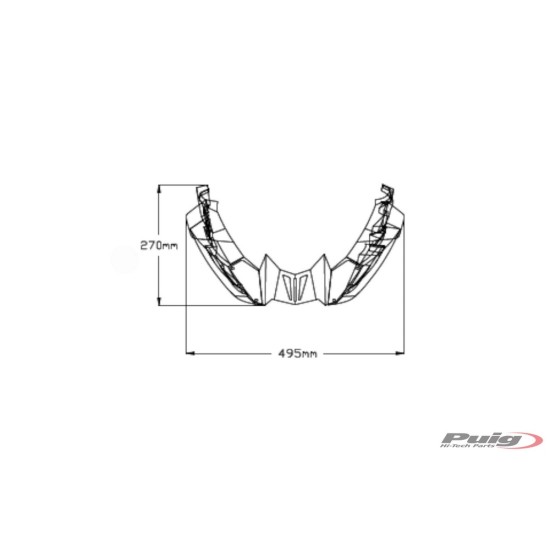 Καρίνα Puig Yamaha Tracer 9/GT carbon look Καρίνα Puig Yamaha Tracer 9/GT carbon look
