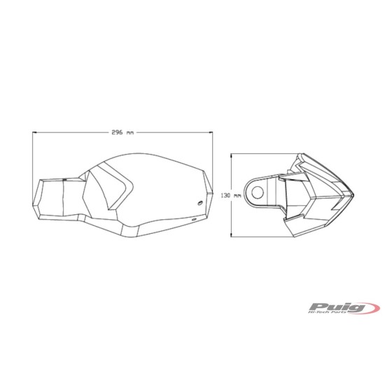Χούφτες Puig BENELLI TRK 251 μαύρες Χούφτες Puig BENELLI TRK 251 μαύρες