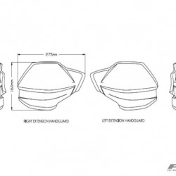 Επεκτάσεις εργοστασιακών χουφτών Puig Ducati Multistrada V4/S/S Sport μαύρες