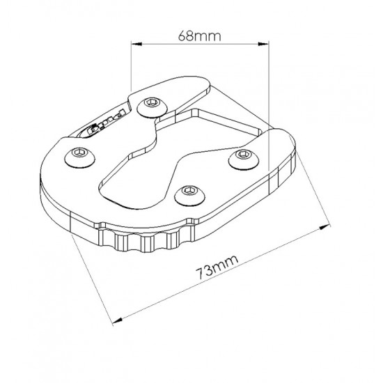 Επέκταση βάσης πλαϊνού σταντ Puig Yamaha MT-09 Tracer/GT Επέκταση βάσης πλαϊνού σταντ Puig Yamaha MT-09 Tracer/GT