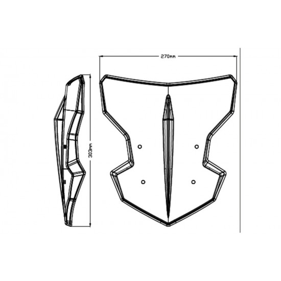 Ζελατίνα Puig Naked New Generation Sport Yamaha MT-03 20- μαύρη Ζελατίνα Puig Naked New Generation Sport Yamaha MT-03 20- μαύρη