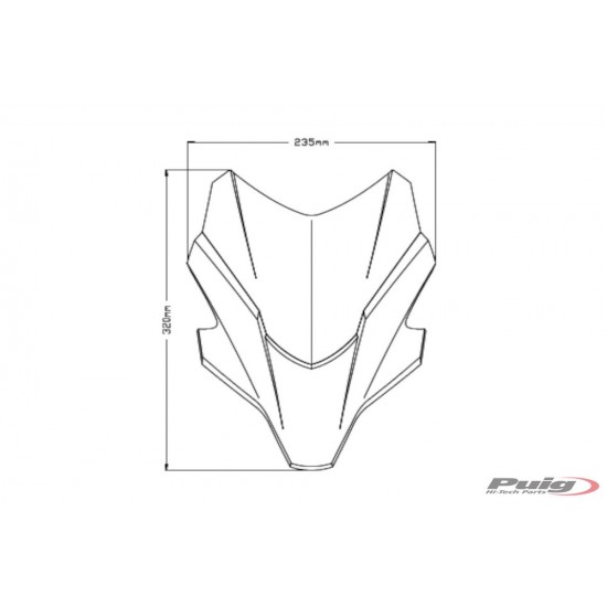 Ζελατίνα PUIG Naked New Generation Sport Yamaha MT-07 21- ελαφρώς φιμέ Ζελατίνα PUIG Naked New Generation Sport Yamaha MT-07 21- ελαφρώς φιμέ