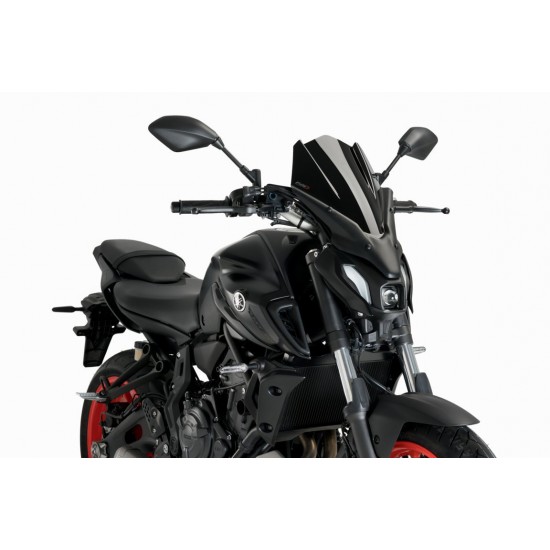 Ζελατίνα PUIG New Generation Touring Yamaha MT-07 21- μαύρη Ζελατίνα PUIG New Generation Touring Yamaha MT-07 21- μαύρη
