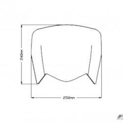 Ζελατίνα Puig Sport Yamaha Tenere 700 ελαφρώς φιμέ