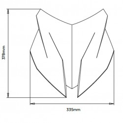 Ζελατίνα Puig Sport BMW F 900 XR μαύρη