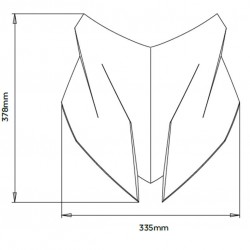Ζελατίνα Puig Sport BMW S 1000 XR 20- διάφανη