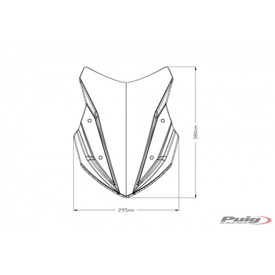 Ζελατίνα Puig Sport Honda NC 750 X 21- σκούρο φιμέ Ζελατίνα Puig Sport Honda NC 750 X 21- σκούρο φιμέ