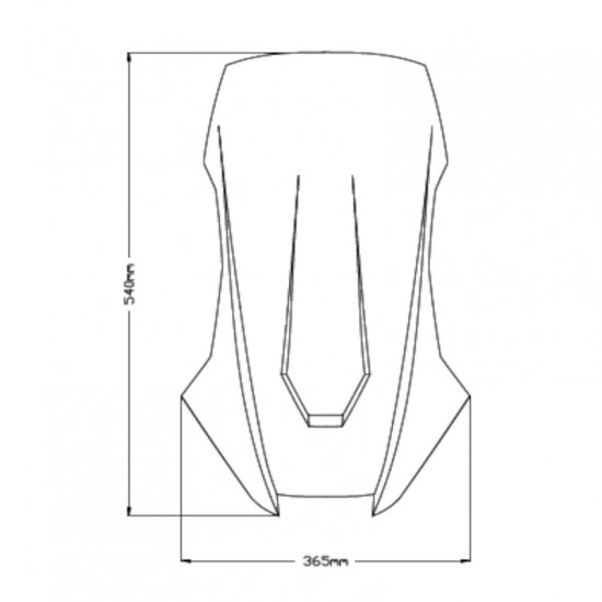 Ζελατίνα Puig Sport Honda X-ADV 21- μαύρη Ζελατίνα Puig Sport Honda X-ADV 21- μαύρη