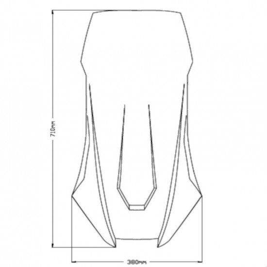 Ζελατίνα Puig Touring Honda X-ADV διάφανη 21- Ζελατίνα Puig Touring Honda X-ADV διάφανη 21-