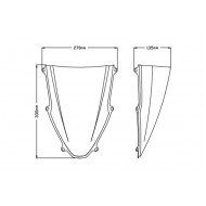 Ζελατίνα Puig Z-Racing Honda CBR 1000 RR Fireblade/SP 20- σκούρο φιμέ